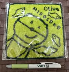 三井住友銀行　ミドすけ　今治製ミニタオル　ボールペン付き