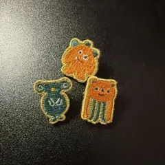 Saucy Dog】 サウシードッグ 刺繍 ピンバッジ - メルカリ