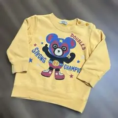 ミキハウス ダブルビー ベビー トレーナー 90cm オレンジ