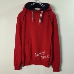 ランバンスポール ウール/カシミヤ ニットパーカー 40 レディース ゴルフ 赤