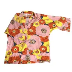 フラワープリント長袖シャツ　ZARA