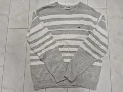 クロコダイル ユニセックス ラコステ ストライプ セーター ニット