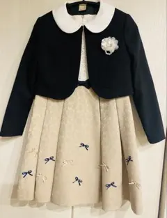 【130cm】プティマイン　フォーマル　ワンピース　靴