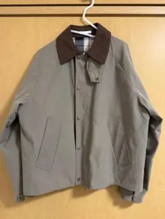 ZARA コントラストカラーの襟付きジャケット size L