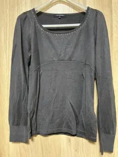 ロートレアモン　ビジュー付き　長袖ニット