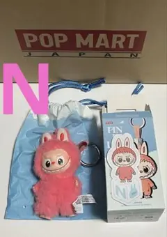 ラブブ アルファベット イニシャルN LABUBU PIN FOR LOVE N