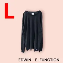 EDWIN E-FUNCTION　エドウィン　3DロンT　機能性立体裁断　黒　Lのサムネイル