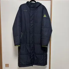 【美品】ベンチコート Number スポーツオーソリティ黒×黄緑 Ｍ