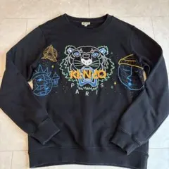 KENZO レディースM トレーナー KENZO ケンゾー トレーナー レディース タイガー刺繍 クルー