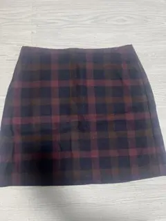 ☆ユニクロ　チェック柄ミニスカート☆
