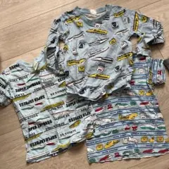 (サイズ120) 列車デザイン Tシャツ　3枚セット
