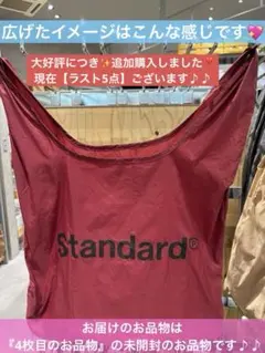 大人気❣️Standard Products✨エコバッグ✨ロゴあり✨レッド