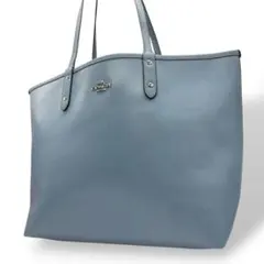 美品　コーチ　トートバッグ　シティ　水　リバーシブル　シグネチャー　ロゴ　s7