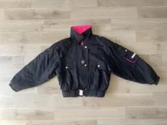 BAHN ヴィンテージ スキーウェア スノボウェア 黒 ピンク 160cm