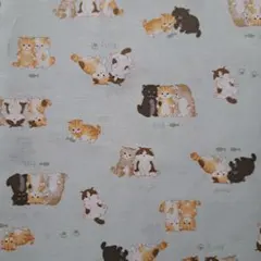 ネコ 生地 はぎれ