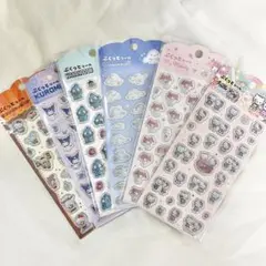 【新品】サンリオキャラクターズ　ぷくっとシール　6点セット　ハローキティ　クロミ