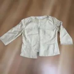 BRIGITTE ノーカラージャケット ベージュ