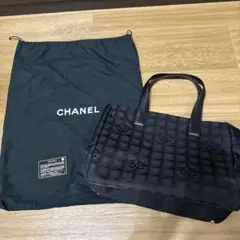 CHANEL シャネル ニュートラベルライン トートバッグ ブラック ココマーク