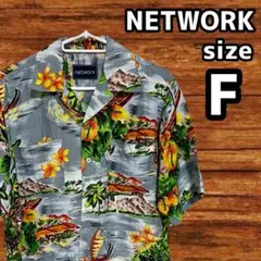 network メンズ ハワイアン アロハシャツ 半袖
