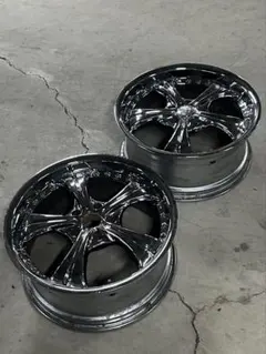 vskfメッキ18インチ work VS KF 18インチ メッキ 深リム 当時物 2本 - メルカリ