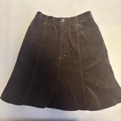 ポンポネットpom panette スカート 140 ダークブラウン