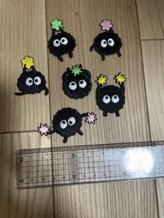 まっくろくろすけ　ワッペン
