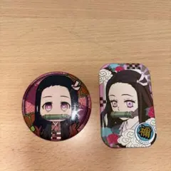鬼滅の刃 禰豆子 缶バッジ2個セット