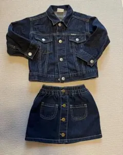 デニムジャケット　デニムスカート　80 85