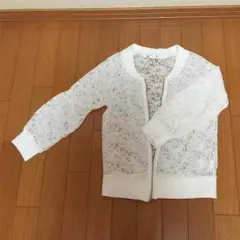 今流行りの！レース カーディガン 春 白 パーカー
