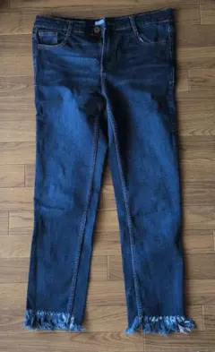 ZARA trafaluc denimwear スキニーデニム 裾フリンジのサムネイル