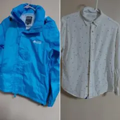 LOGOS ウィンドブレーカー ZARA シャツ 2点セット