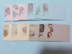 ミニ封筒 12枚セット 花柄 くすみカラー ポチ袋 おすそ分け ハンドメイド