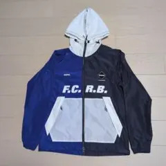 F.C.R.B. ナイロンジャケット 青/黒/白