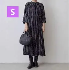 新品　BEARDSLEY ビアズリー　ドットギャザーワンピース