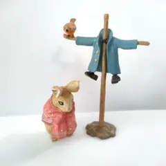 バンダイ ピーターラビット フィギュア ピーターラビットとかかし