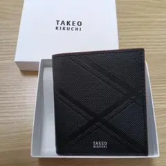 TAKEO KIKUCHI 二つ折り財布 ブラック