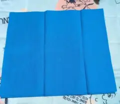 青い綿の無地生地