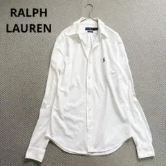 美品 ラルフローレン ニットオックスフォードシャツ レディースL〜XL ポニー