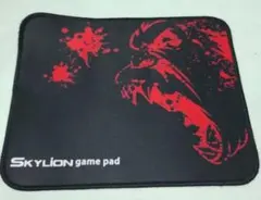 SKYLION ゲーミングマウスパッド ブラック レッド