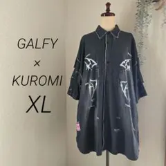 GALFY KRYコラボ「大萌袖ブリーチぼろぼろT」 ブラックパープル - メルカリ