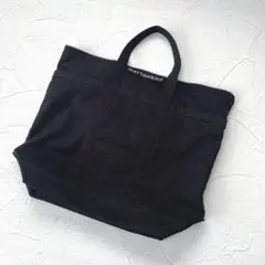 美品 marimekko マリメッコ マツクリ トートバッグ ブラック 大容量