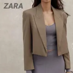 ZARAザラ クロップドテーラードジャケット M