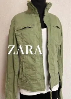 ZARA trf ミリタリージャケット カーキ