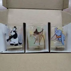 希少品 Disney ディズニーストア ショットグラス 3個セット