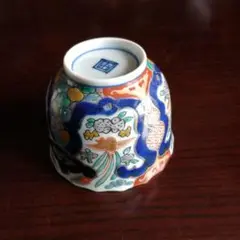 914　大型古伊万里錦手半筒型蕎麦猪口　無疵美品　幕末 914 大型古伊万里錦手半筒型蕎麦猪口 無疵美品 幕末