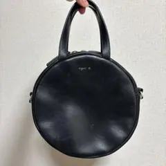agnis b. ラウンドショルダーバッグ