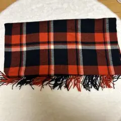 UNlQLO 赤と黒のチェック柄ストール　ユニクロ