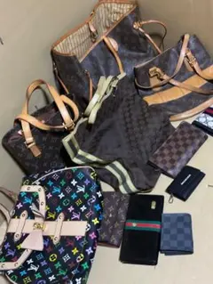 Louis Vuitton & Gucci バッグセットジャンク11点