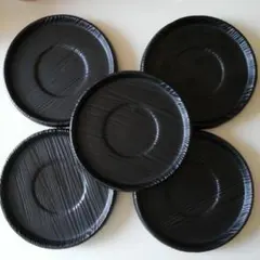 漆器木製茶托5枚セット