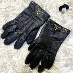 【PRADA】プラダ　レディース　手袋　グローブ　本革　ラムスキン　シルク PRADA】プラダ レディース 手袋 グローブ 本革 ラムスキン
